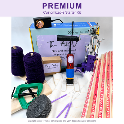Premium Customizable Rug Tufting Starter Kit – Complete Studio Set | Pre-order Ships Approx. October 30, 2026