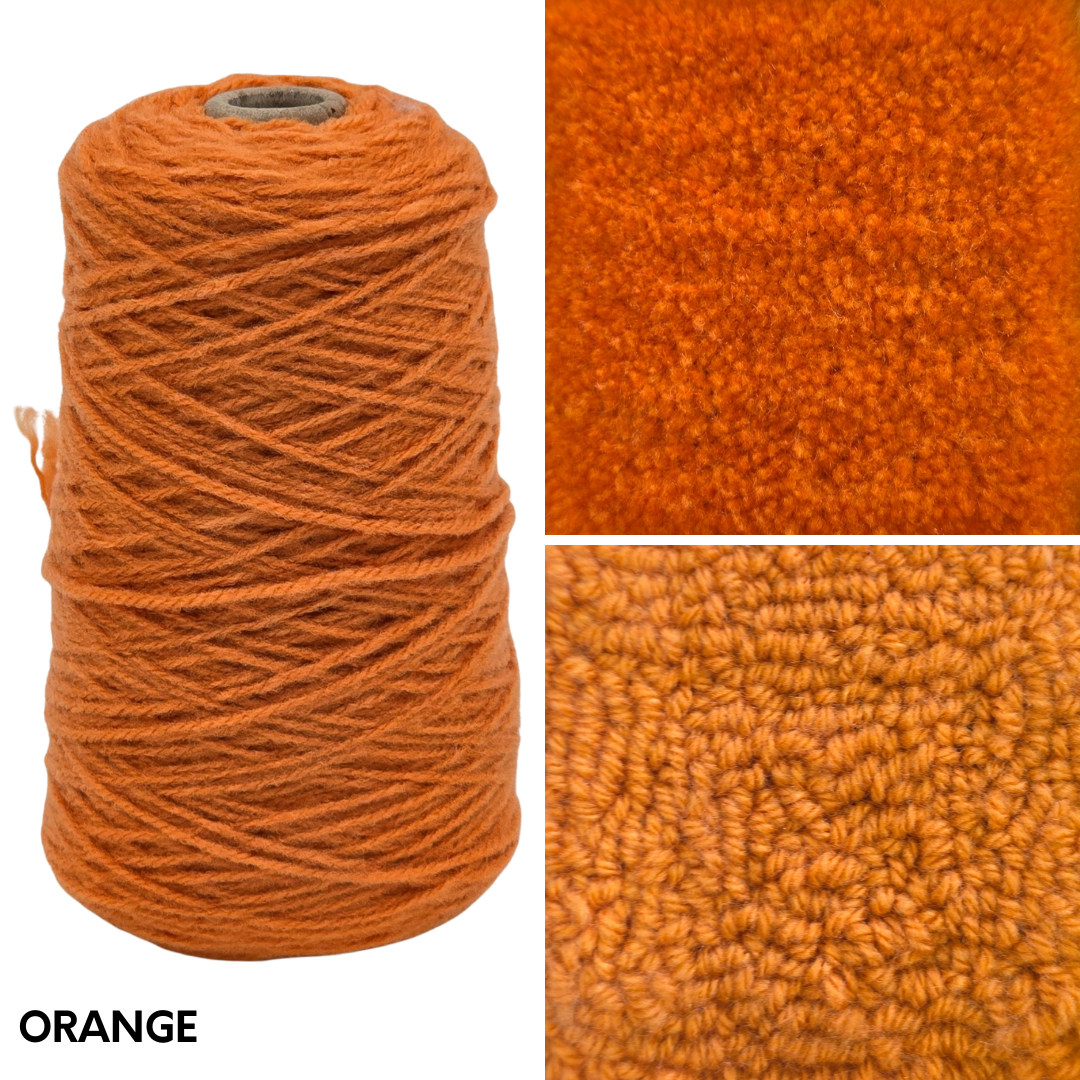 New Soft Matte 100% Acrylic Rug Yarn 250gms Cones - Pre Order Ships approx June 5th
