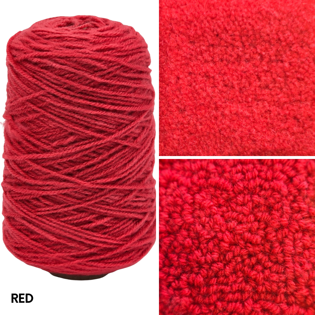 New Soft Matte 100% Acrylic Rug Yarn 250gms Cones - Pre Order Ships approx June 5th