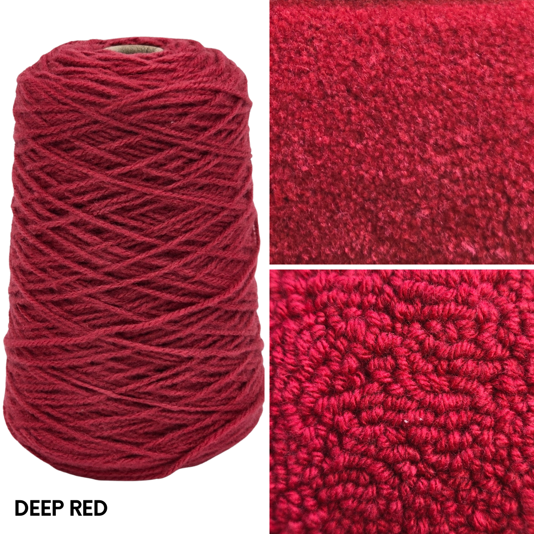 New Soft Matte 100% Acrylic Rug Yarn 250gms Cones - Pre Order Ships approx June 5th