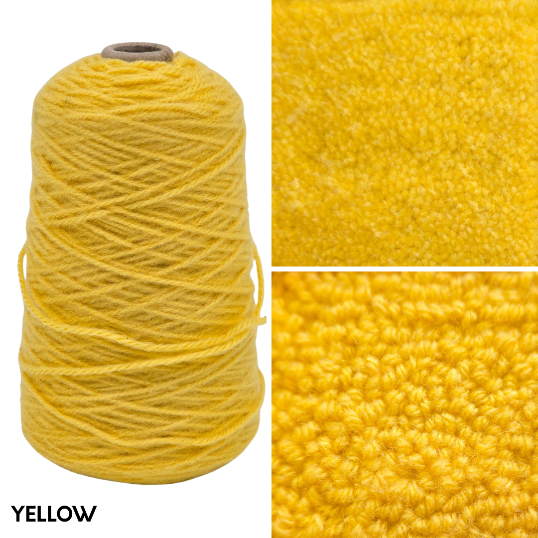 New Soft Matte 100% Acrylic Rug Yarn 250gms Cones - Pre Order Ships approx June 5th