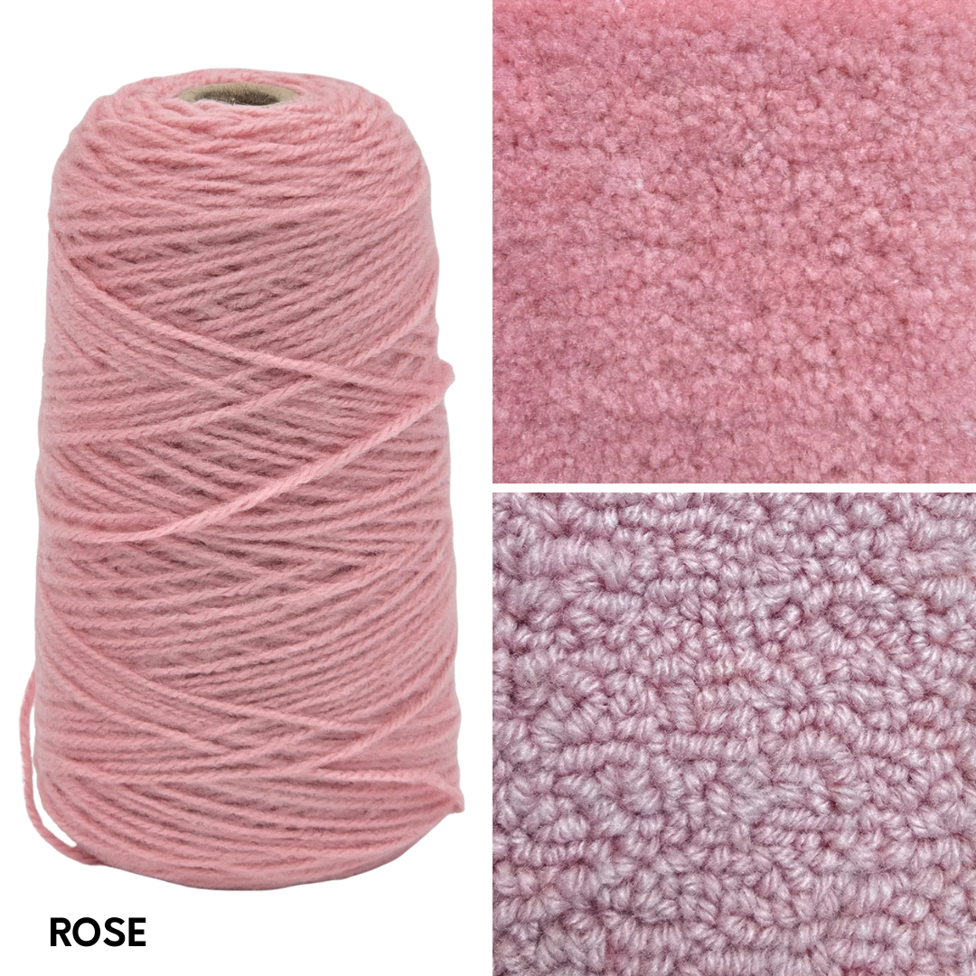 New Soft Matte 100% Acrylic Rug Yarn 250gms Cones - Pre Order Ships approx June 5th