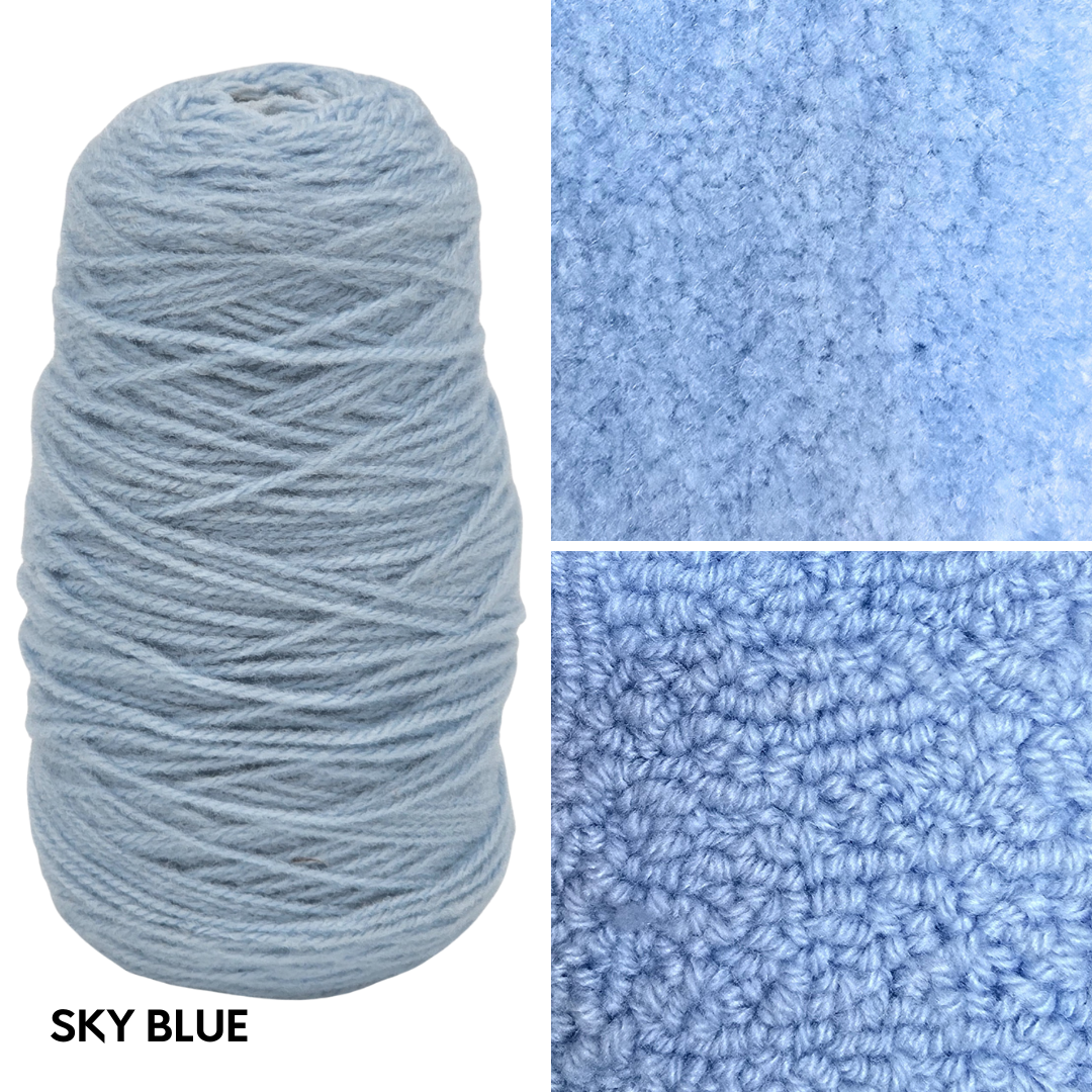 New Soft Matte 100% Acrylic Rug Yarn 250gms Cones - Pre Order Ships approx June 5th