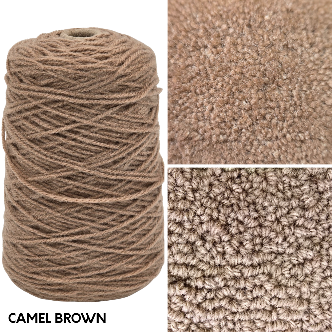 New Soft Matte 100% Acrylic Rug Yarn 250gms Cones - Pre Order Ships approx June 5th