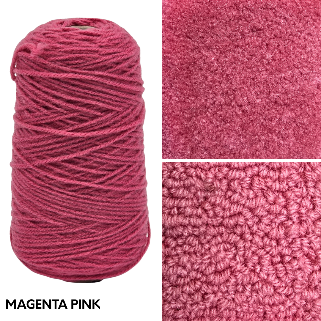 New Soft Matte 100% Acrylic Rug Yarn 250gms Cones - Pre Order Ships approx June 5th