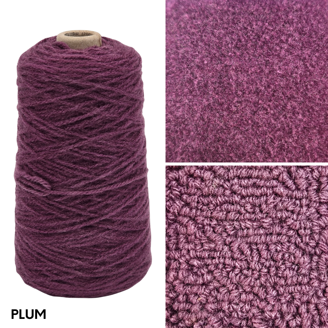 New Soft Matte 100% Acrylic Rug Yarn 250gms Cones - Pre Order Ships approx June 5th